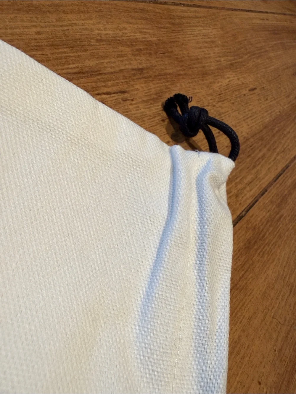 Vince Cream Off White Double Sided Logo Drawstring Shoe Dust Bag Authentic
